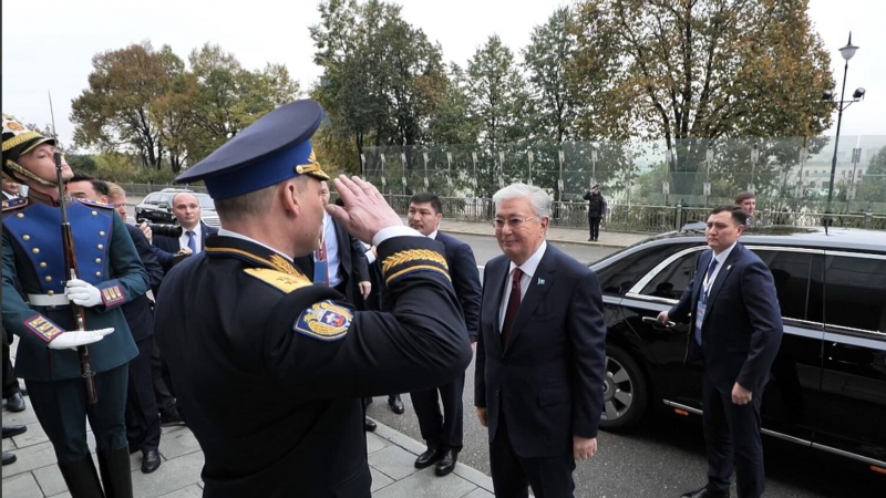 Токаев прибыл в Большой Кремлевский дворец 